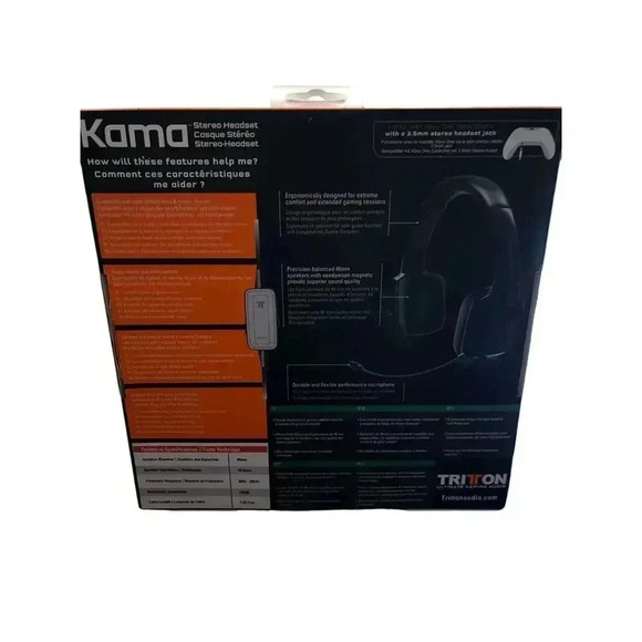 TRITTON Kama 3.5 Stereo Gaming Headphones for Xbox Playstation Windows Nintendo - Picture 2 of 2